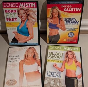 Denise Austin Fitness DVD Set Of 4